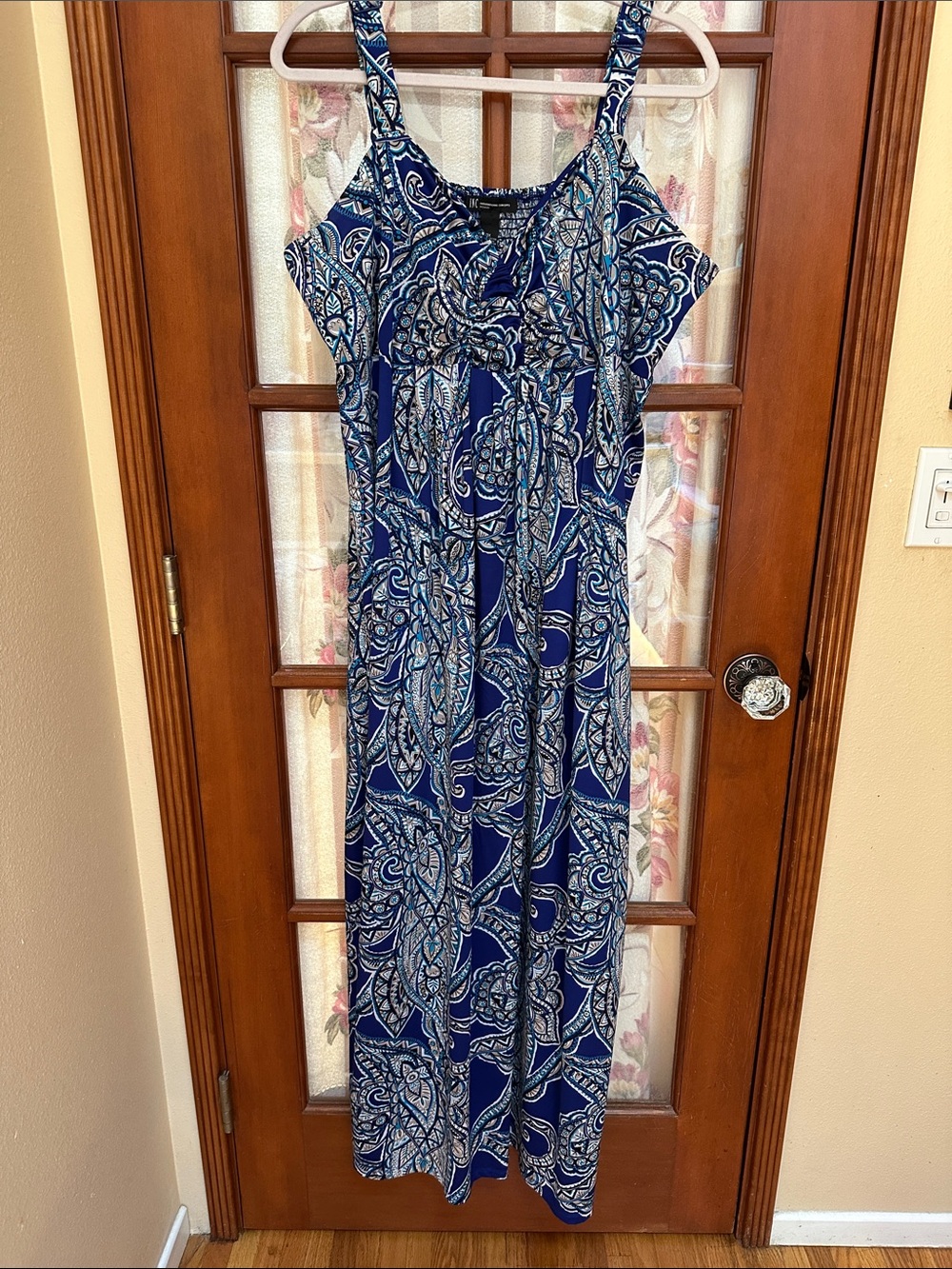 Soft flowy summer Blue Maxi Dress